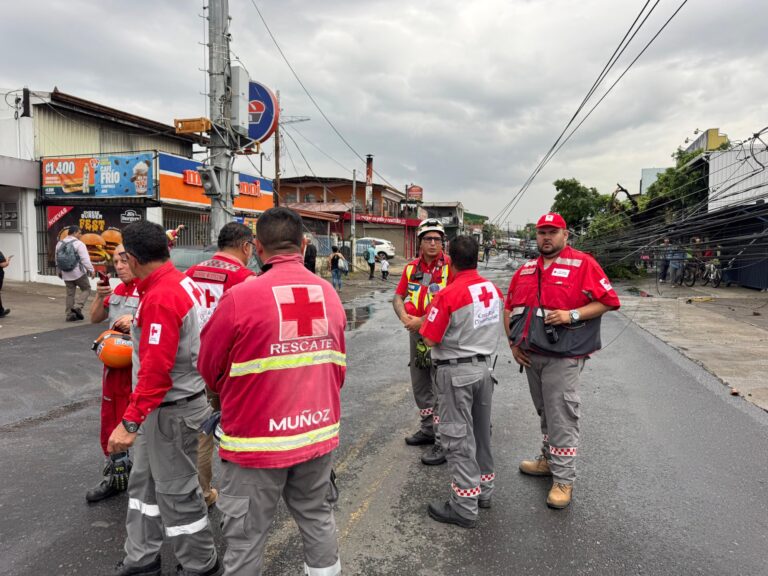 Emergencia personas atrapadas en vehiculos por caida del tendido electrico