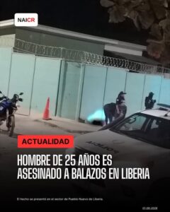 Hombre de 25 años es asesinado a balazos en Liberia