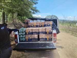 Decomisan más de ¢2 millones en licor que presuntamente ingresó de contrabando por la frontera sur