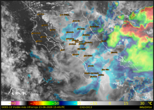 Onda Tropical #15 provocará lluvias intensas este martes en gran parte del país
