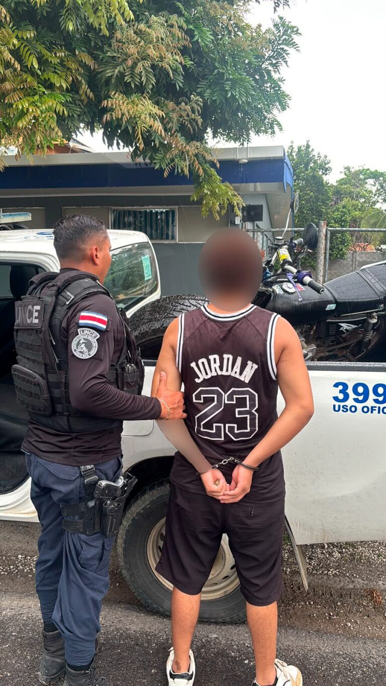 detenido fuerza publica sospechoso de homcidio filadelfia guanacaste