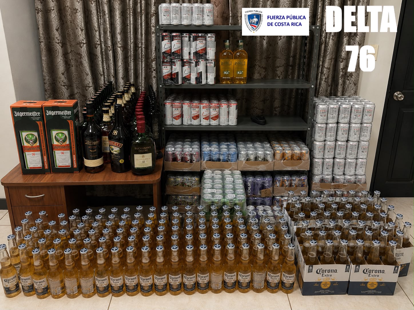 Decomiso de licor Garabito