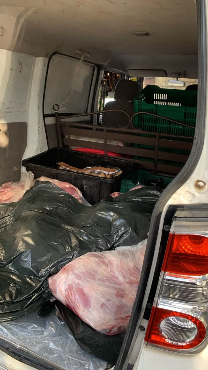 Retienen vehículo con unos 240 kilos de carne de cerdo sin refrigeración ni etiquetado en Belén