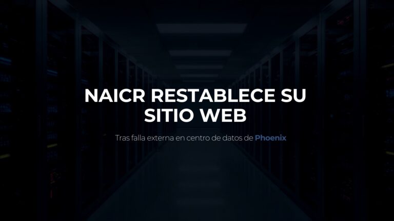 NAICR RESTABLECE SU SITIO WEB