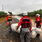 Cruz roja atiende inundaciones