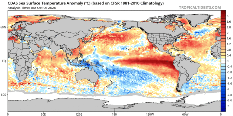 Anomalias De Temperatura Mar El Nino Octubre 2026